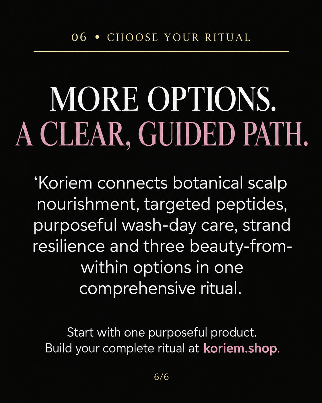 More options. A clear, guided path.